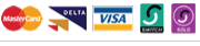 Credit Cards, Master Card, Delta, Visa, Switch, Solo