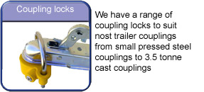 Trailer parts and accessories Coupling locks
