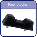 Keel and bow blocks
