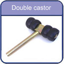 Double castor rollers