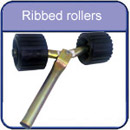 Ribbed rollers