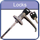  Locks, locking handles and latches for doors and storage boxes