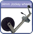  34mm Trailer jockey wheels