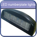 Trailer LED number plate lights