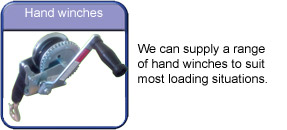 Trailer parts and accessories Hand winches