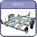 Erde CH751 Motorcycle trailer this trailer is a multipurpose trailer that can be used as a flatbed, transport 3 motorcycles or upto 10 pushbikes or 1 Quad Carrying capacity 625kg