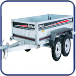  Erde 234x4 4 wheel utility trailer 