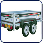  Erde 234x4F 4wheel braked utility trailer 