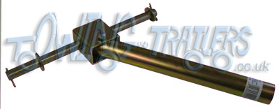 Single dumbell side roller bracket with 34mm  x 300mm pole