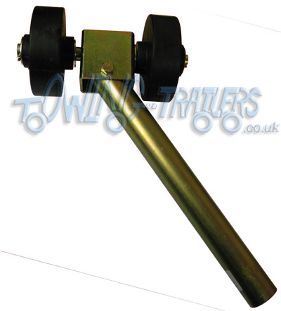 Single dumbell side roller assembly with 34mm  x 300mm pole