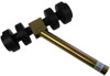 Double dumbell side roller bracket with 2 x rollers and 34mm  x 300mm pole