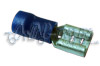 100 x BLUE 6.3mm Semi-insulated Female Spade Connector