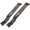 Pair of S/Steel Quick Release Number Plate Holders (Square)