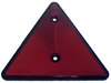 Red triangular reflector