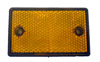 Small amber rectangular reflector